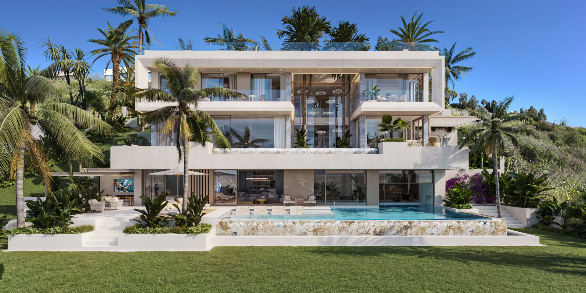 CP7769 Nueva Andalucia Marbella villa 5 Bedrooms